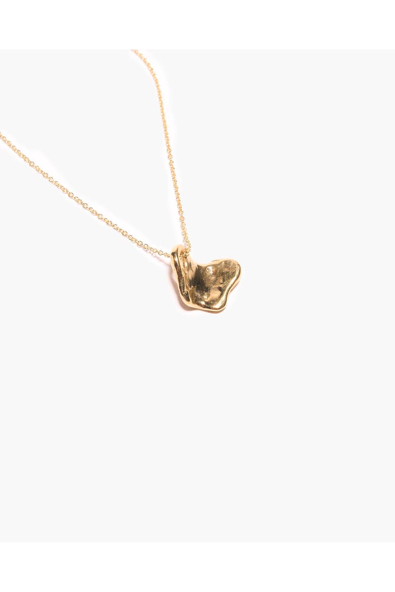 Papillon Necklace, Alternate, color, Brass