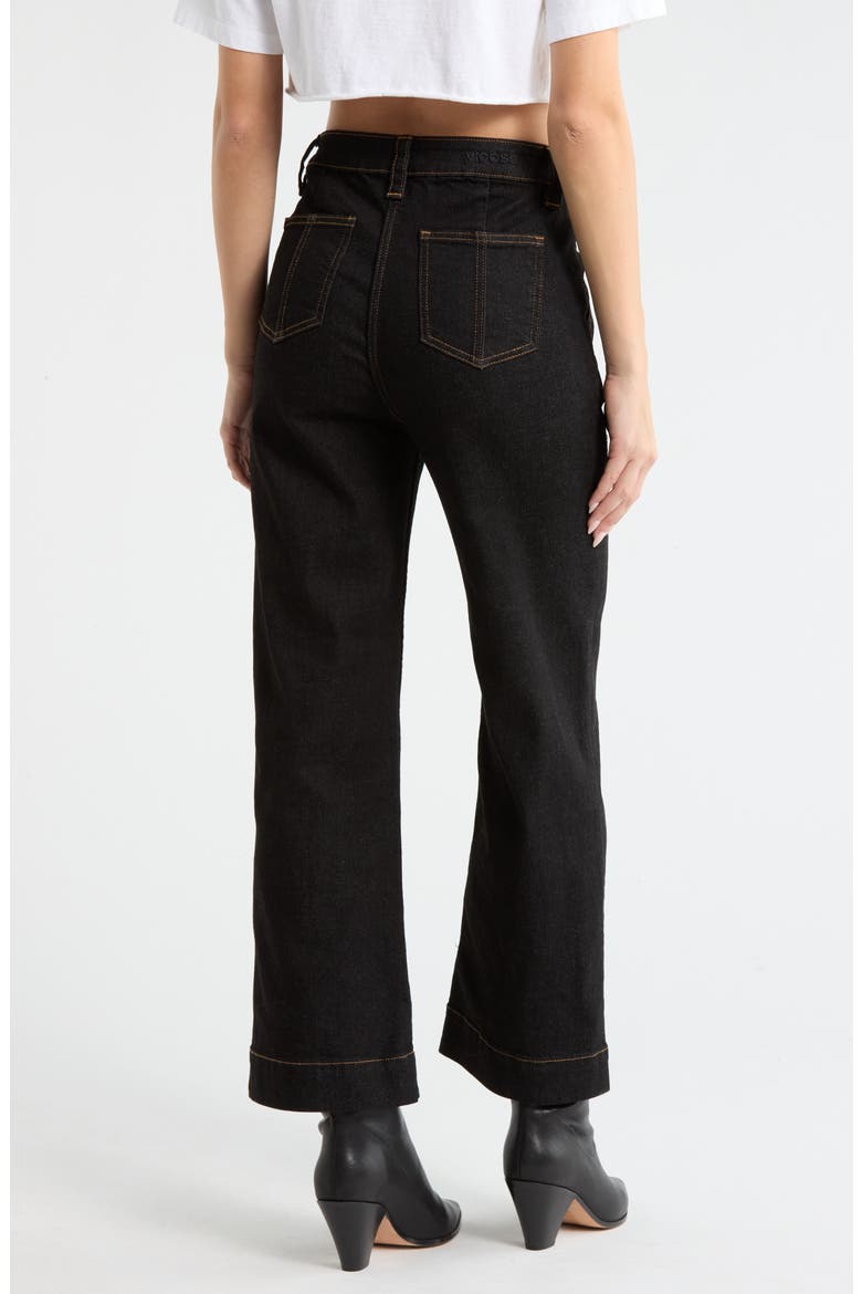 Exposed Button Ankle Trouser Jeans, Alternate, color, RINSE