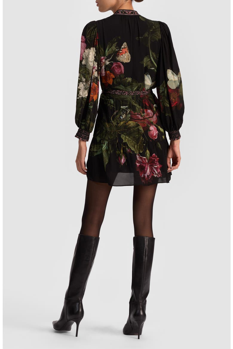 Antonette Floral Print Minidress, Alternate, color, BE STILL
