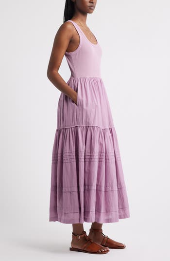 Scoop Neck Midi Dress