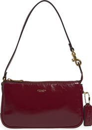 COACH Plaza 18 Leather Baguette Bag