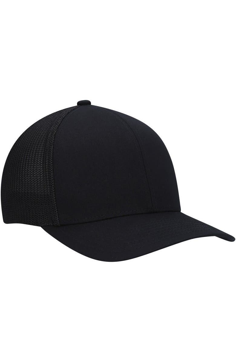TravisMathew Men's Travis Mathew Black Widder 2.0 Trucker Snapback Hat, Alternate, color, 