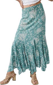 Free People Backseat Glamour Maxi Skirt