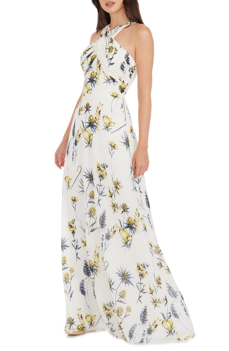 Dress the Population Brenna Floral Sheath Gown, Alternate, color, 