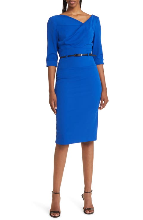 Jackie Belted Sheath Dress