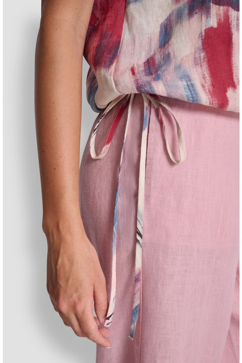 Straight Leg Linen Pants, Alternate, color, URBAN BLOOM