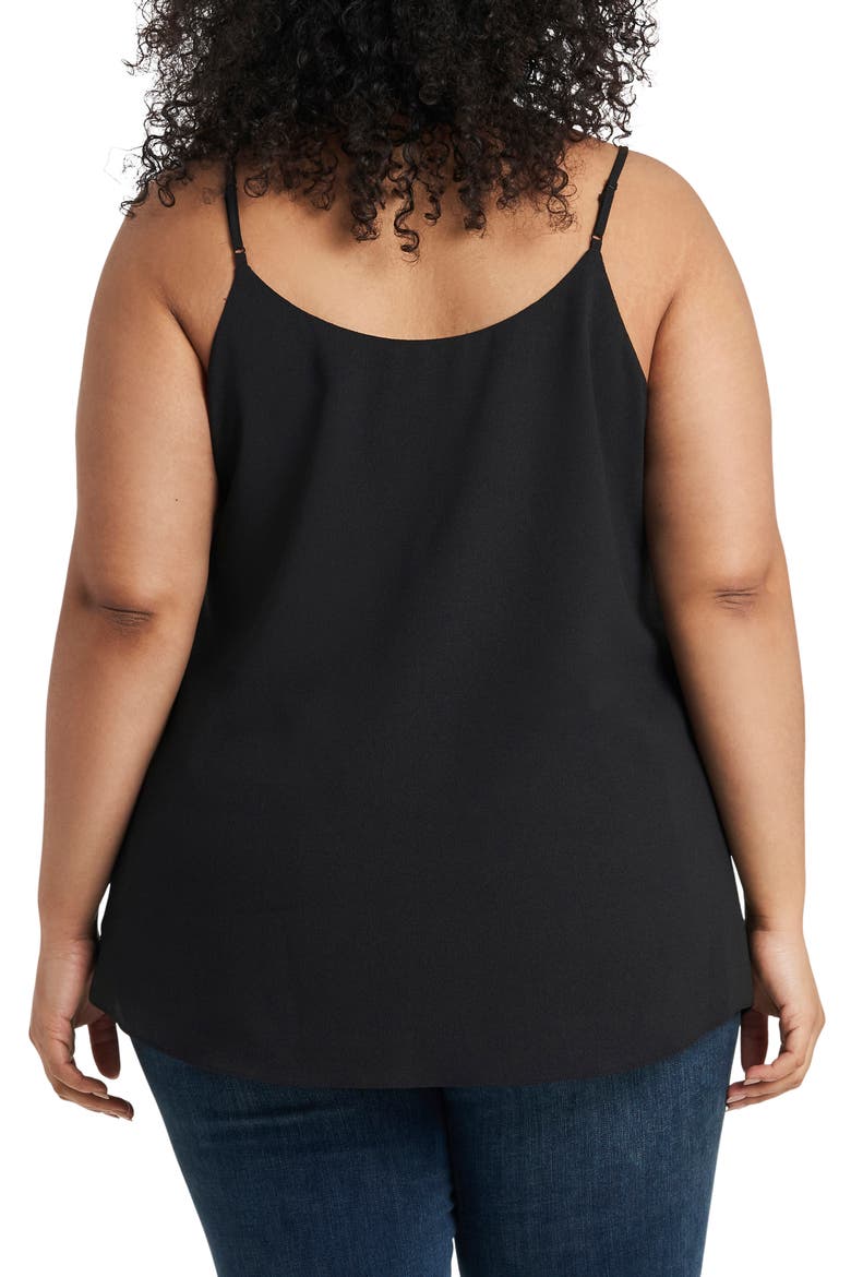 Sheer Inset Camisole, Alternate, color, RICH BLACK