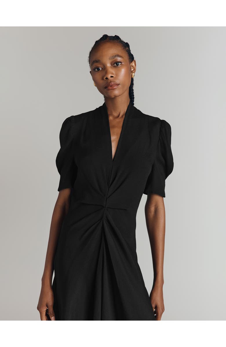 Ghost London Capri Crepe Short Sleeve Midi Dress, Alternate, color, 