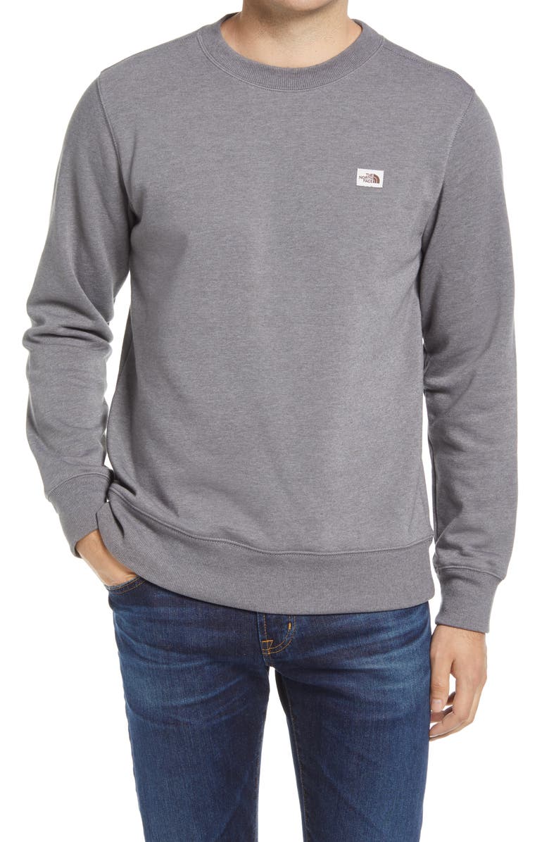 The North Face Heritage Patch Crewneck Sweatshirt, Main, color,