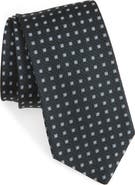 BOSS Geometric Jacquard Silk Tie