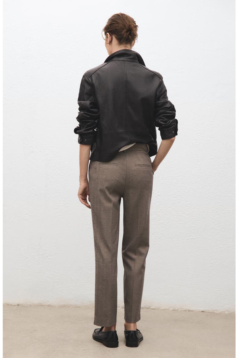 Pinstripe Ankle Pants, Alternate, color, LIGHT HEATHER GREY