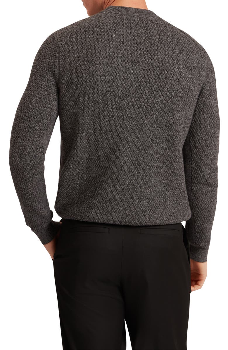 Ted Baker Monya Textured Cotton Blend Sweater, Alternate, color, Mid-Grey