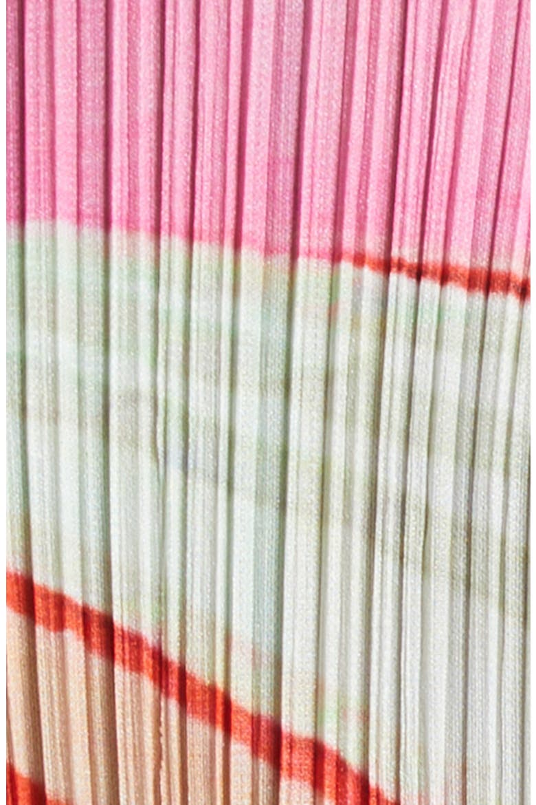 City Collage Pleated Top, Alternate, color, RED X GREEN