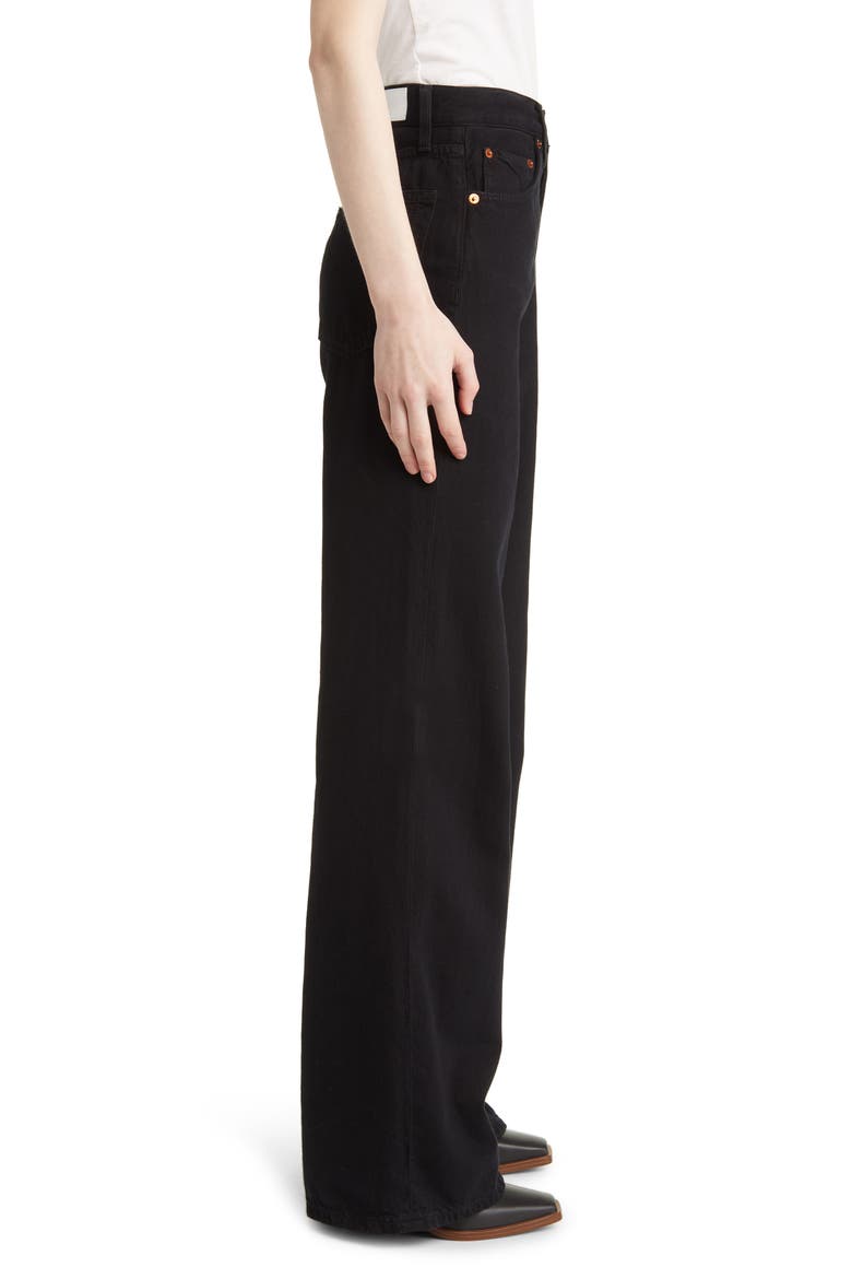 '70s Ultra High Waist Wide Leg Jeans, Alternate, color, BLACK FLOW