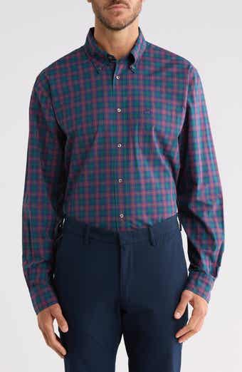Regular Fit Plaid Poplin Button-Down Shirt