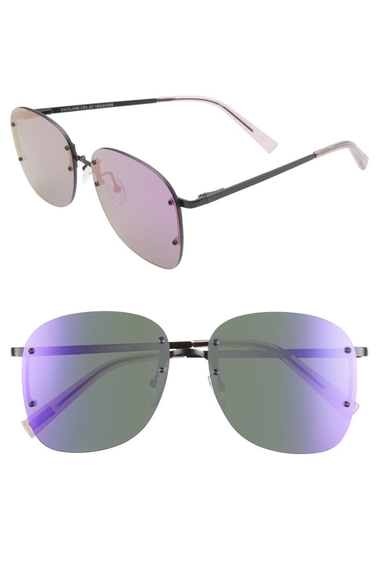 Le Specs Skyline 59mm Rimless Sunglasses, Main, color, 