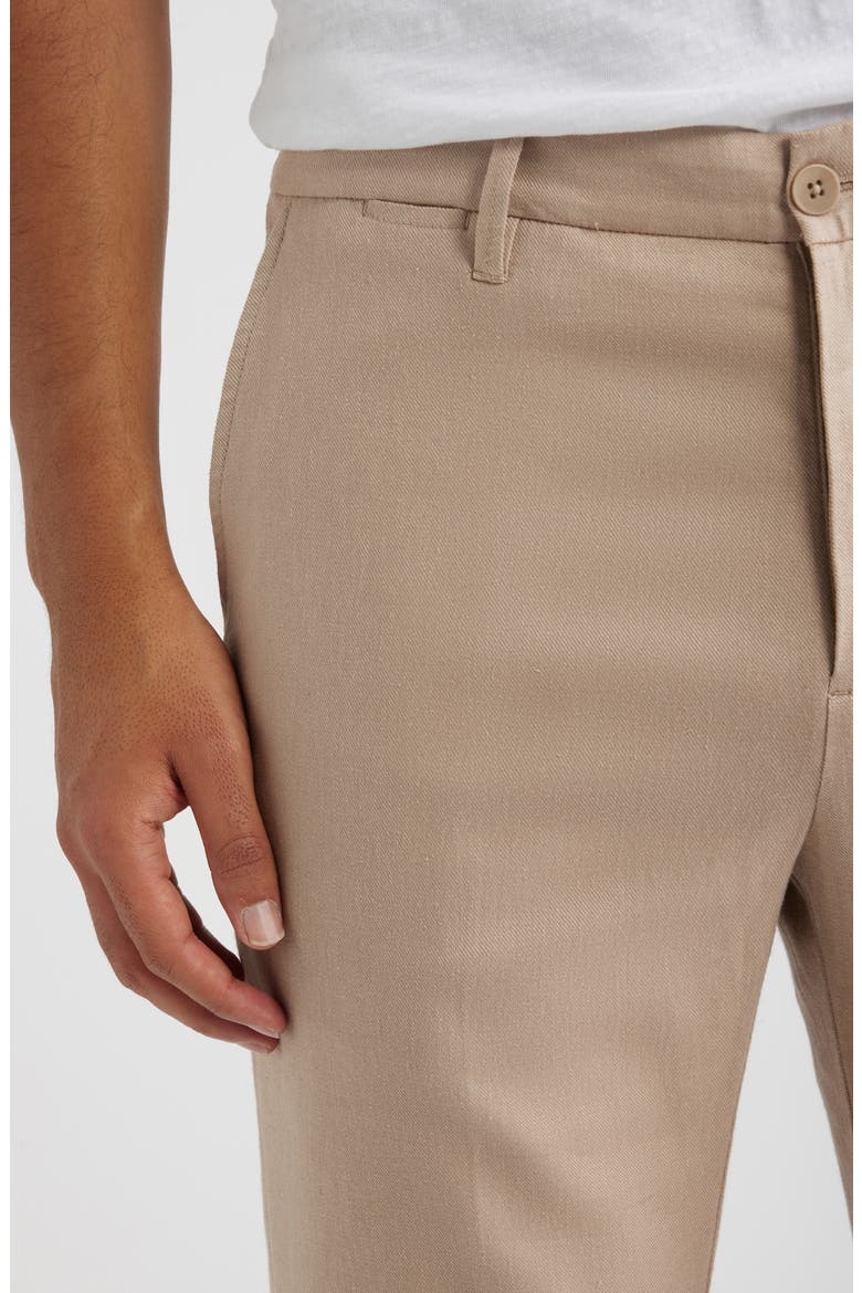 Aerolinen Linen Blend Chinos, Alternate, color, DESERT