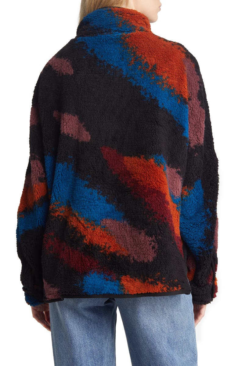 Thread & Supply Patterned High Pile Fleece Jacket, Alternate, color, 