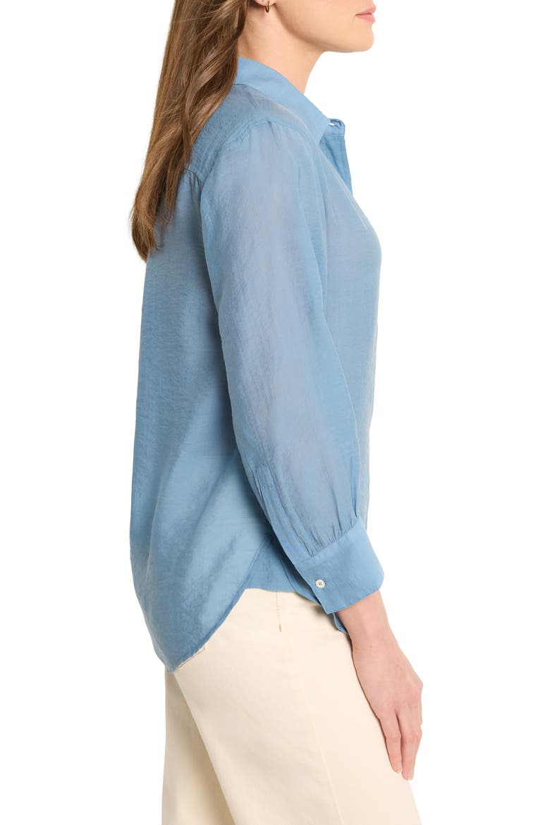 Breeze Button-Up Shirt, Alternate, color, MISTY BLUE