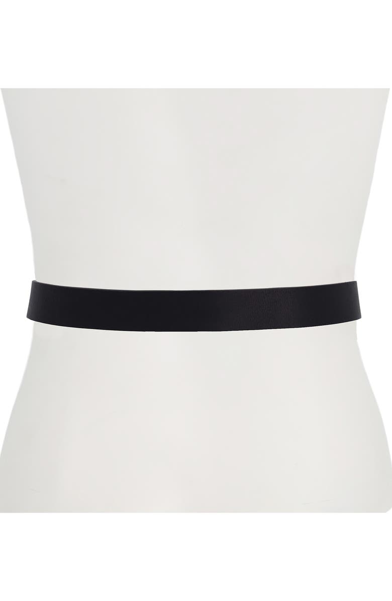 Vince Reversible Black Leather Belt, Alternate, color, Black