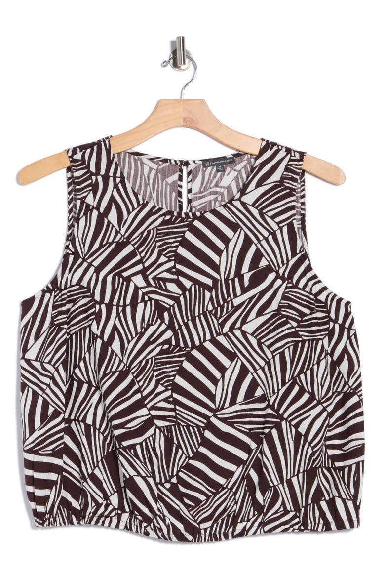 Printed Shell, Alternate, color, CHOCOLATE PATCHWORK STRIPE