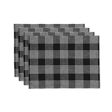 Linen Placemats - Glen Check, 14" x 19" Inch