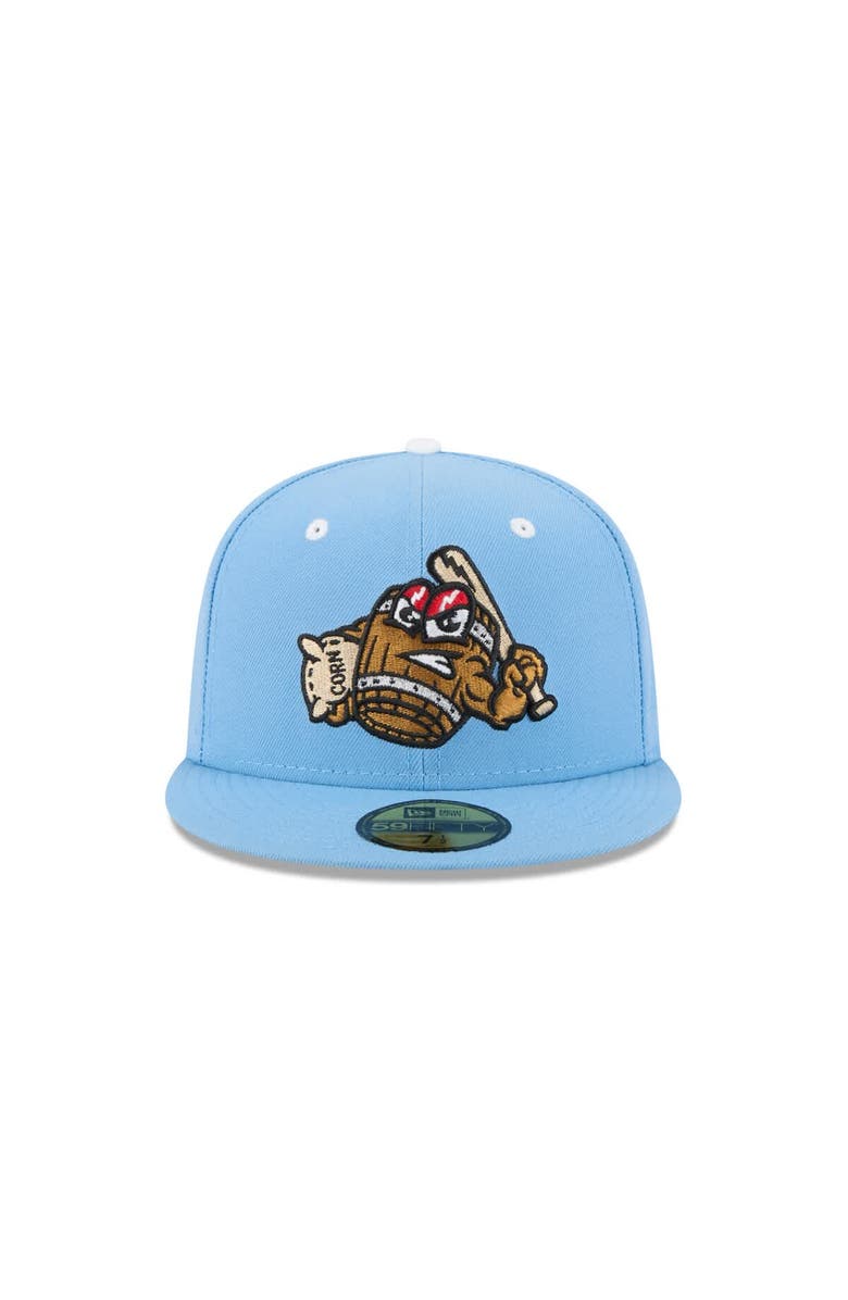 New Era Men's New Era Light Blue Louisville Bats Theme Nights 59FIFTY Fitted Hat, Alternate, color, Light Blue