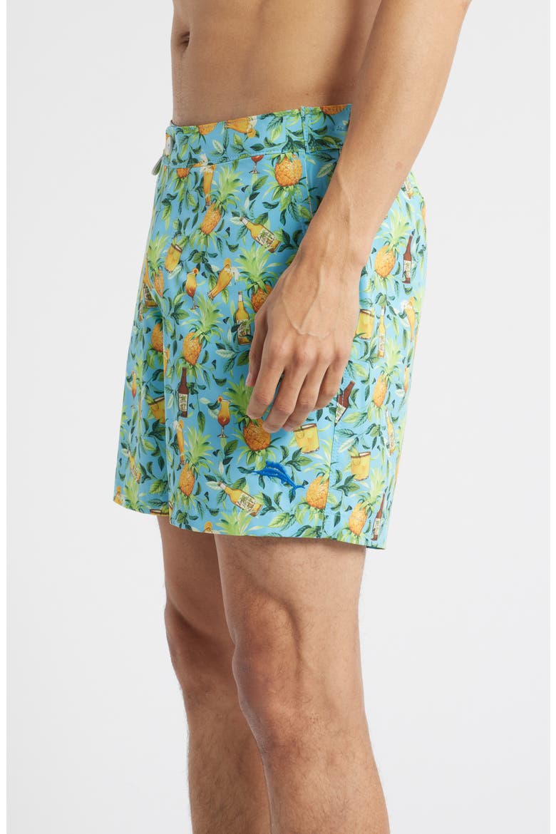 Amalfi Coast Island Brews Swim Trunks, Alternate, color, AIR BLUE