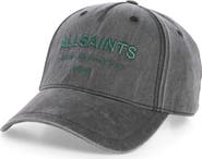 AllSaints Underground Logo Embroidered Adjustable Baseball Cap