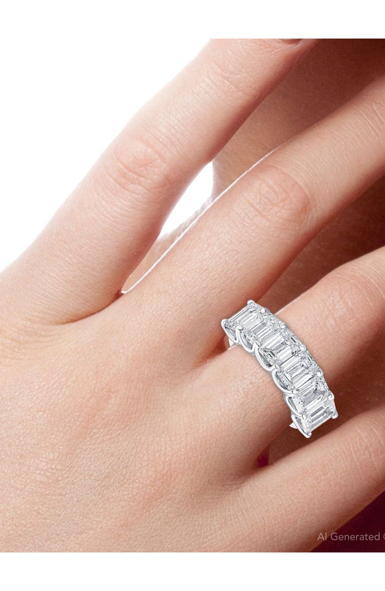 Bliss Diamond 6Ct TW Emerald Cut Diamond Ring U Prong Lab Grown 14k or Gold, Alternate, color, 