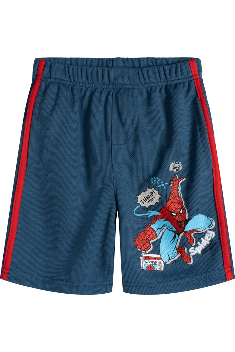 Avengers Athletic Mesh Shorts Multipack, Alternate, color, Navy Green Red