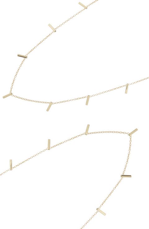 Set of 2 Charm Station Necklaces