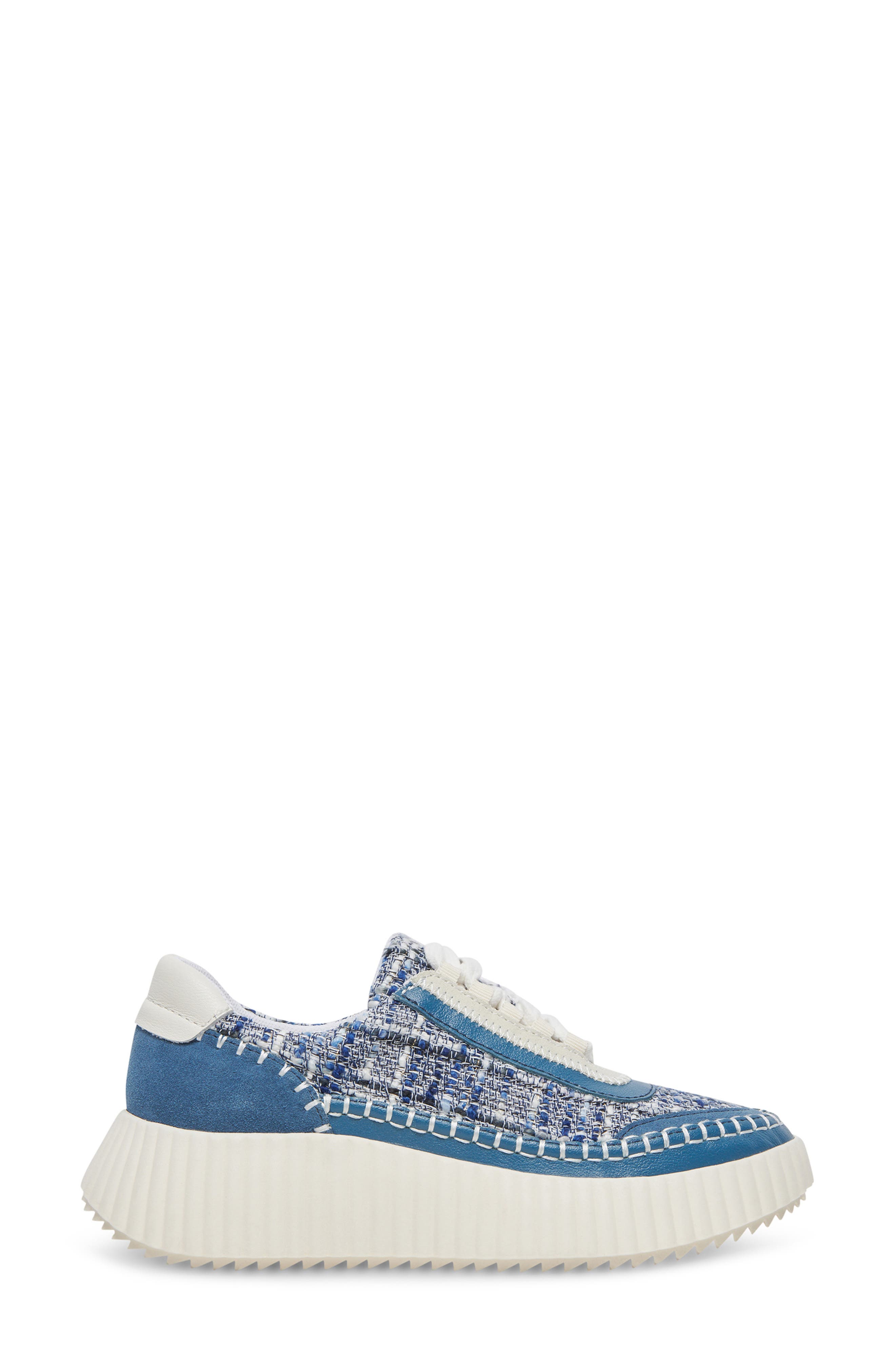 Dolen Platform Sneaker, Alternate, color, NAVY MULTI WOVEN