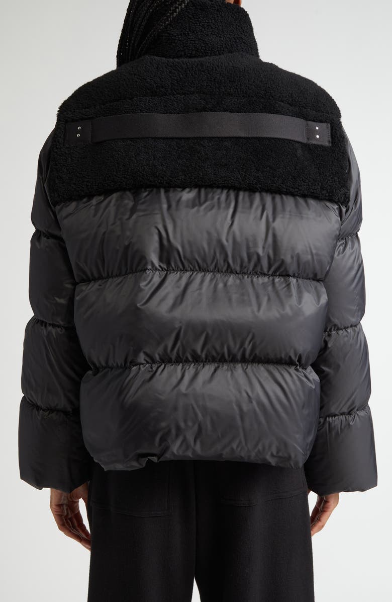 Moncler x Rick Owens Cyclopic Genuine Shearling Trim Down Puffer
