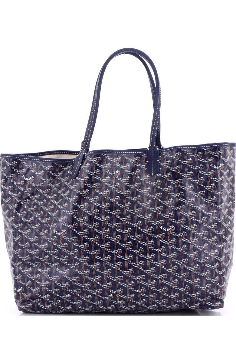 Pre-Owned Goyard Saint Louis Tote Coated Canvas PM, Main, color, Blue