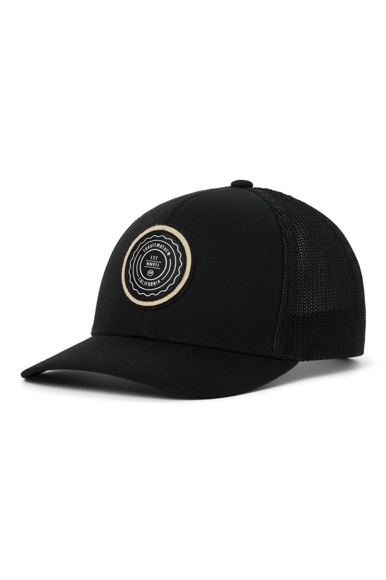 The Patch Trucker Hat, Main, color, BLACK/ TAN