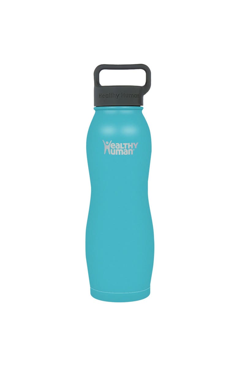 Healthy Human Stainless Steel Curve Water Bottle, 21 oz Glacier, Main, color, 