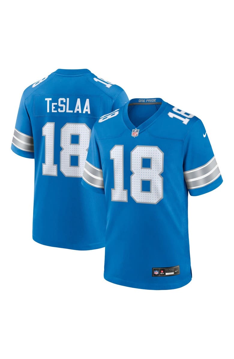 Nike Men's Nike Isaac TeSlaa Blue Detroit Lions Game Player Jersey, Main, color, Blue
