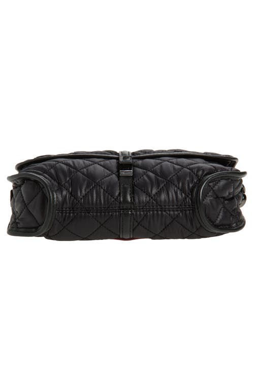 Mz Wallace Small Astor Convertible Quilted Leather Crossbody Clutch In Black