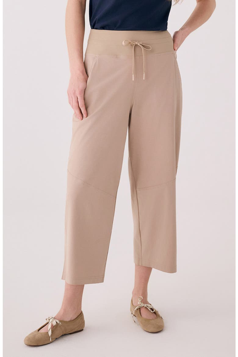 Soft Crop Cargo Pants, Main, color, SANDSHELL