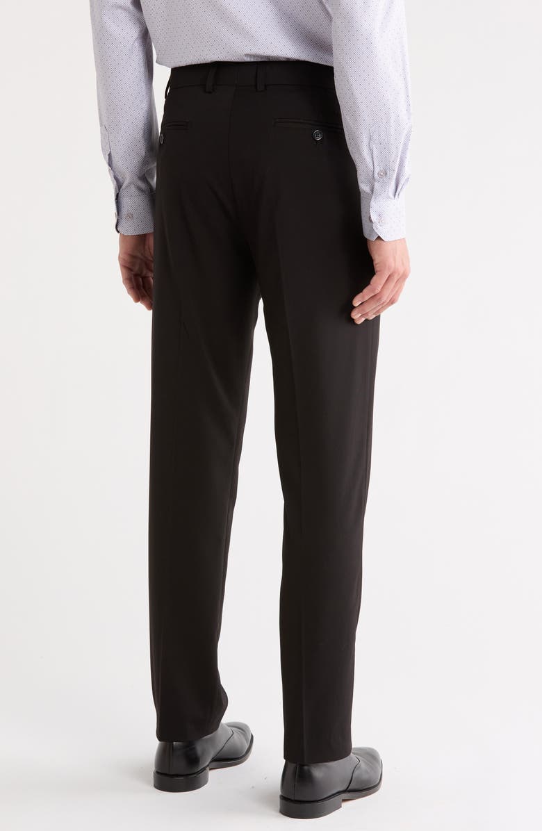Gino Vitale Slim Fit Stretch Dress Pants, Alternate, color, Black