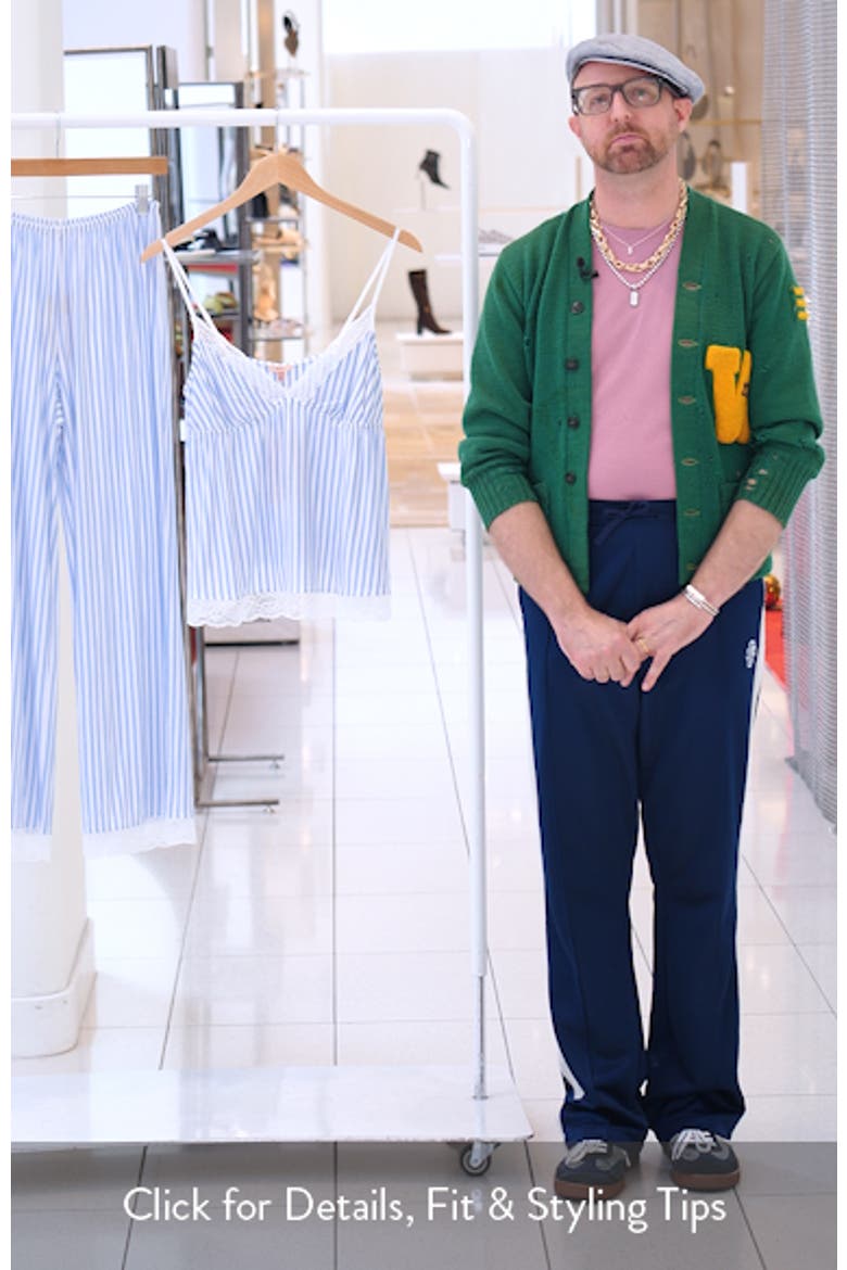 Isla Stripe Lace Trim Pajamas video