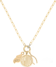 CUFFED BY NANO Amour Coin 14k Gold Filled Charm Necklace