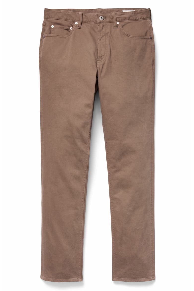 Brushed Five Pocket Pants, Alternate, color, DEEP TAUPE