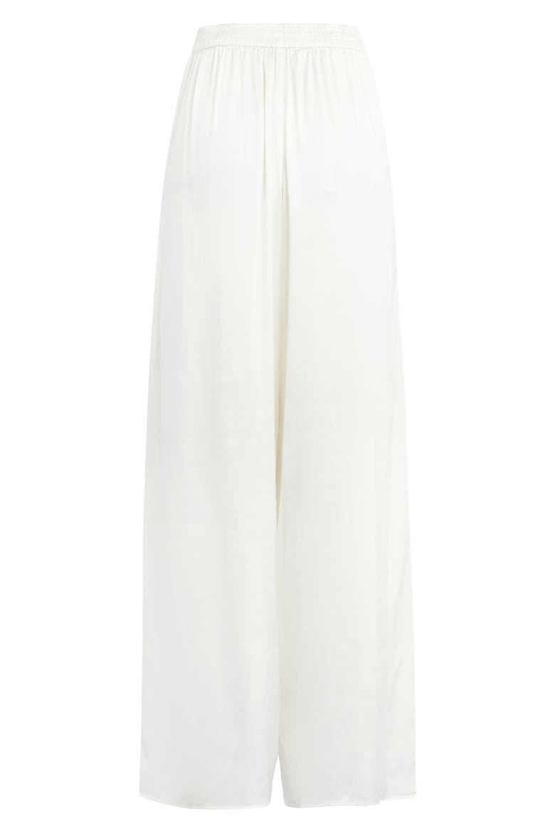 Tribeca Wide Leg Satin Pants, Alternate, color, IVORY