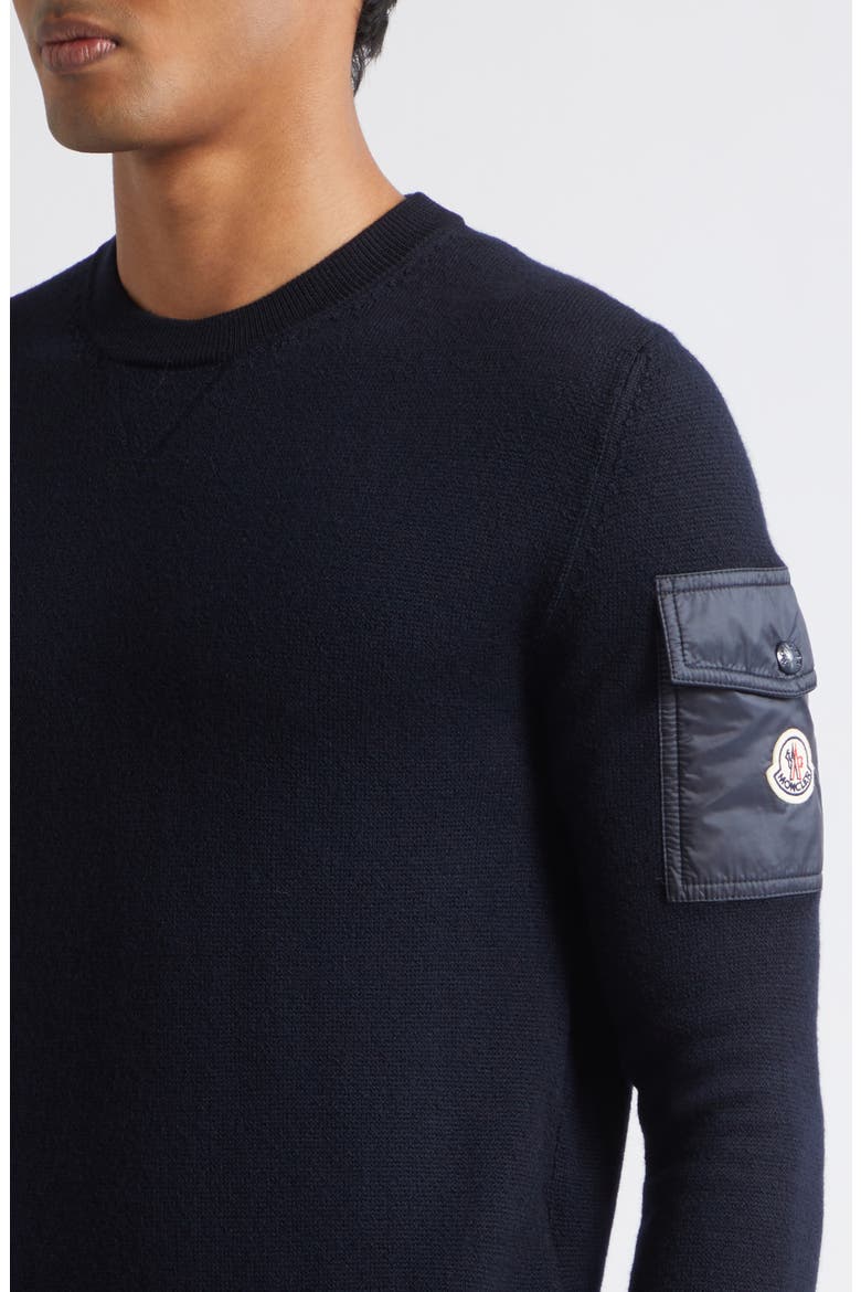 Wool Crewneck Sweater, Alternate, color, OBSIDIAN BLUE