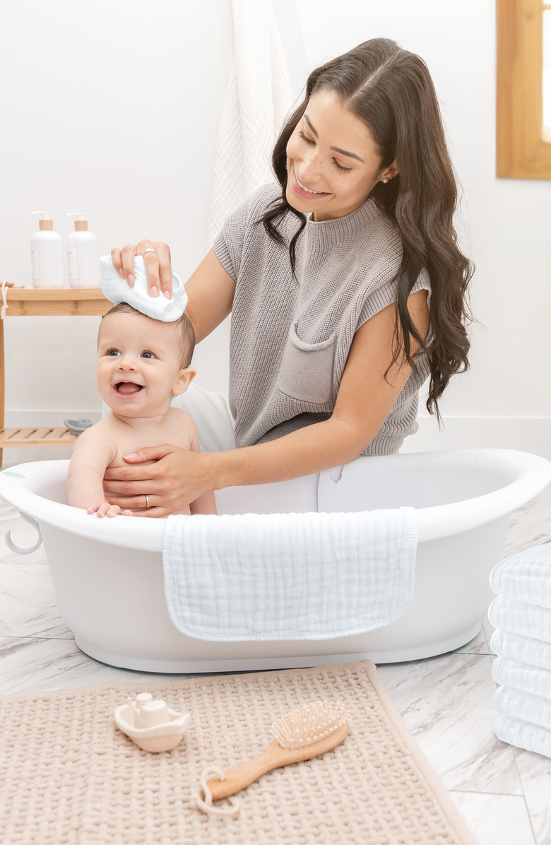 Comfy Cubs Muslin Washcloths - Pack of 10, Alternate, color, White