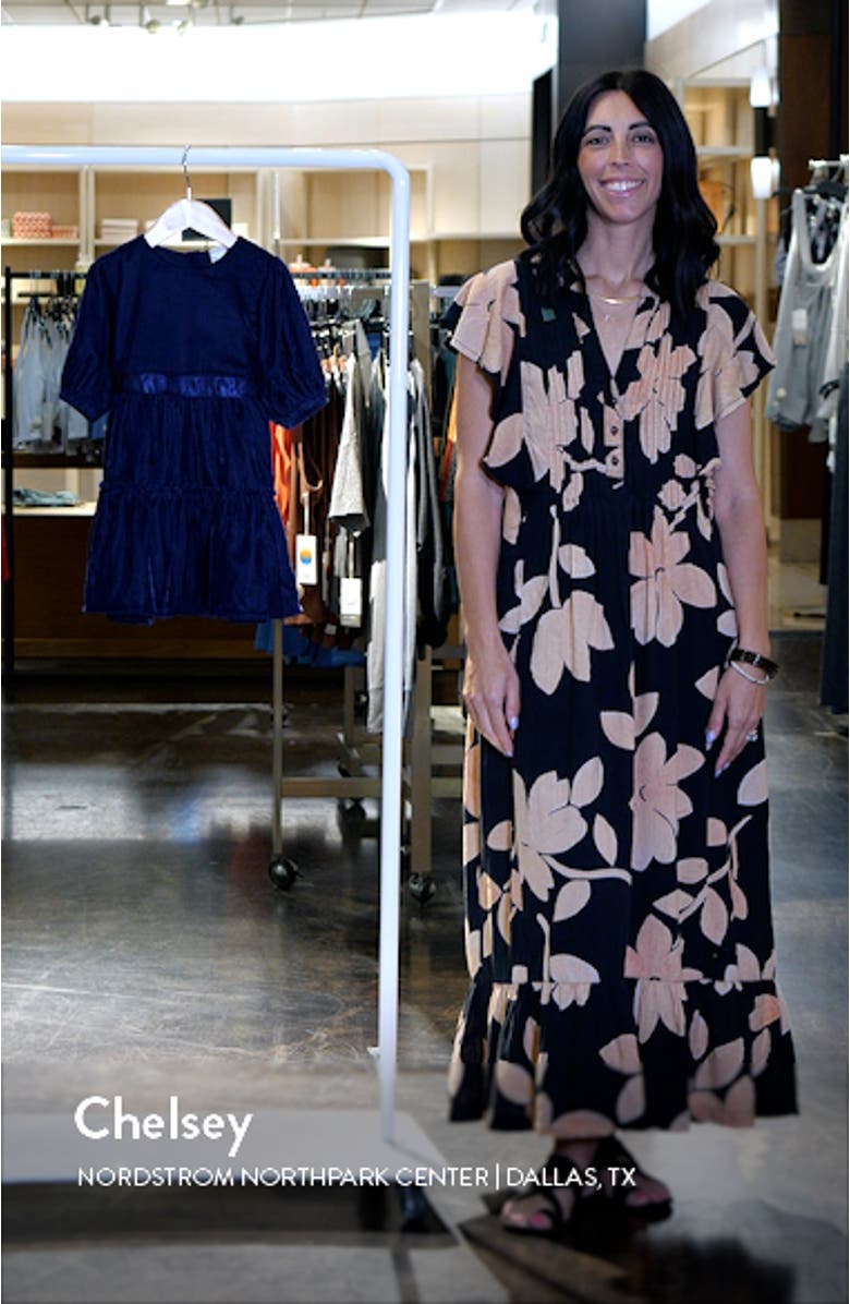 Kids' Matching Family Moments Velvet Dress, sales video thumbnail