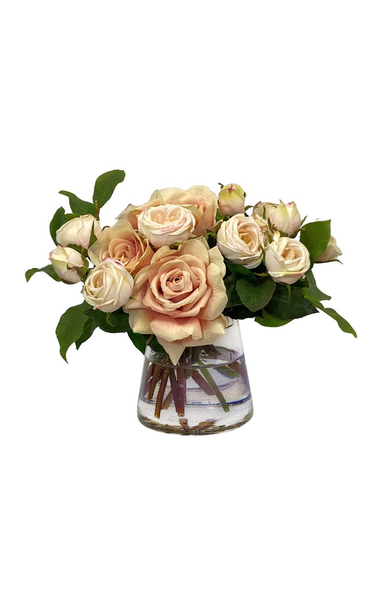 Winward Home Mixed Rose In Glass, Main, color, 