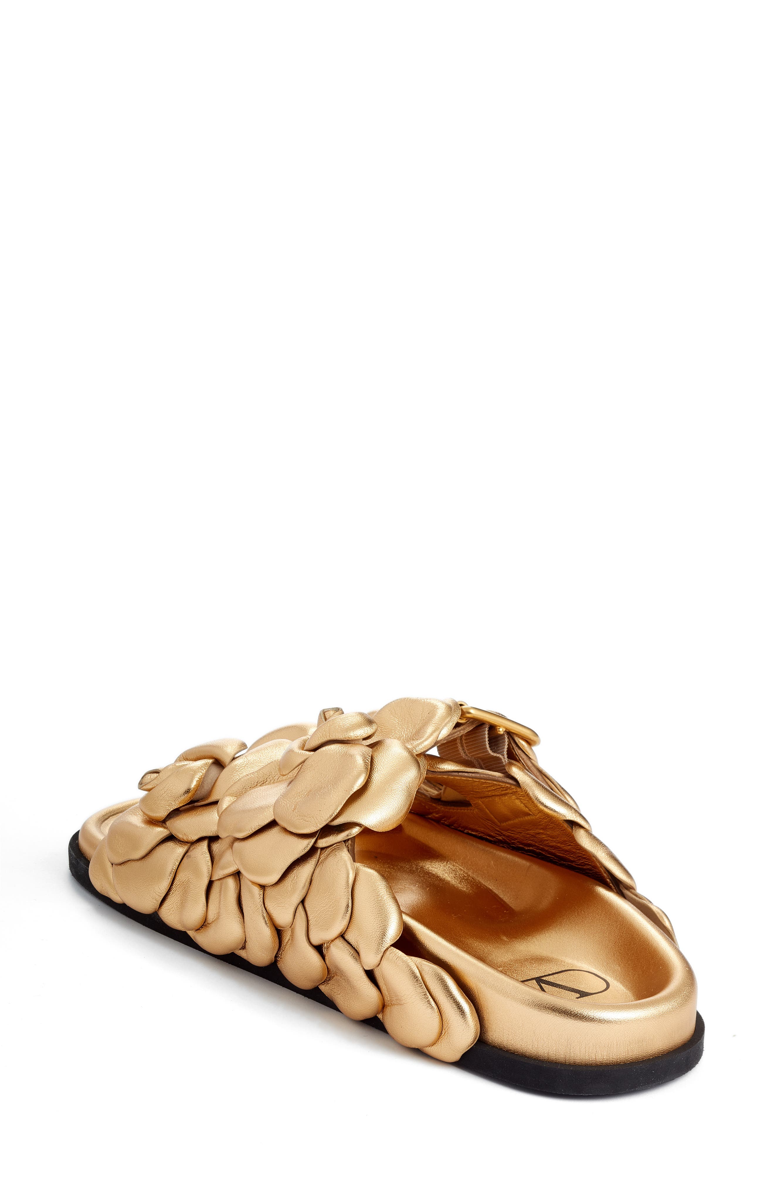 Valentino Garavani Atelier 03 Rose Edition Metallic Slide Sandal, Alternate, color, 